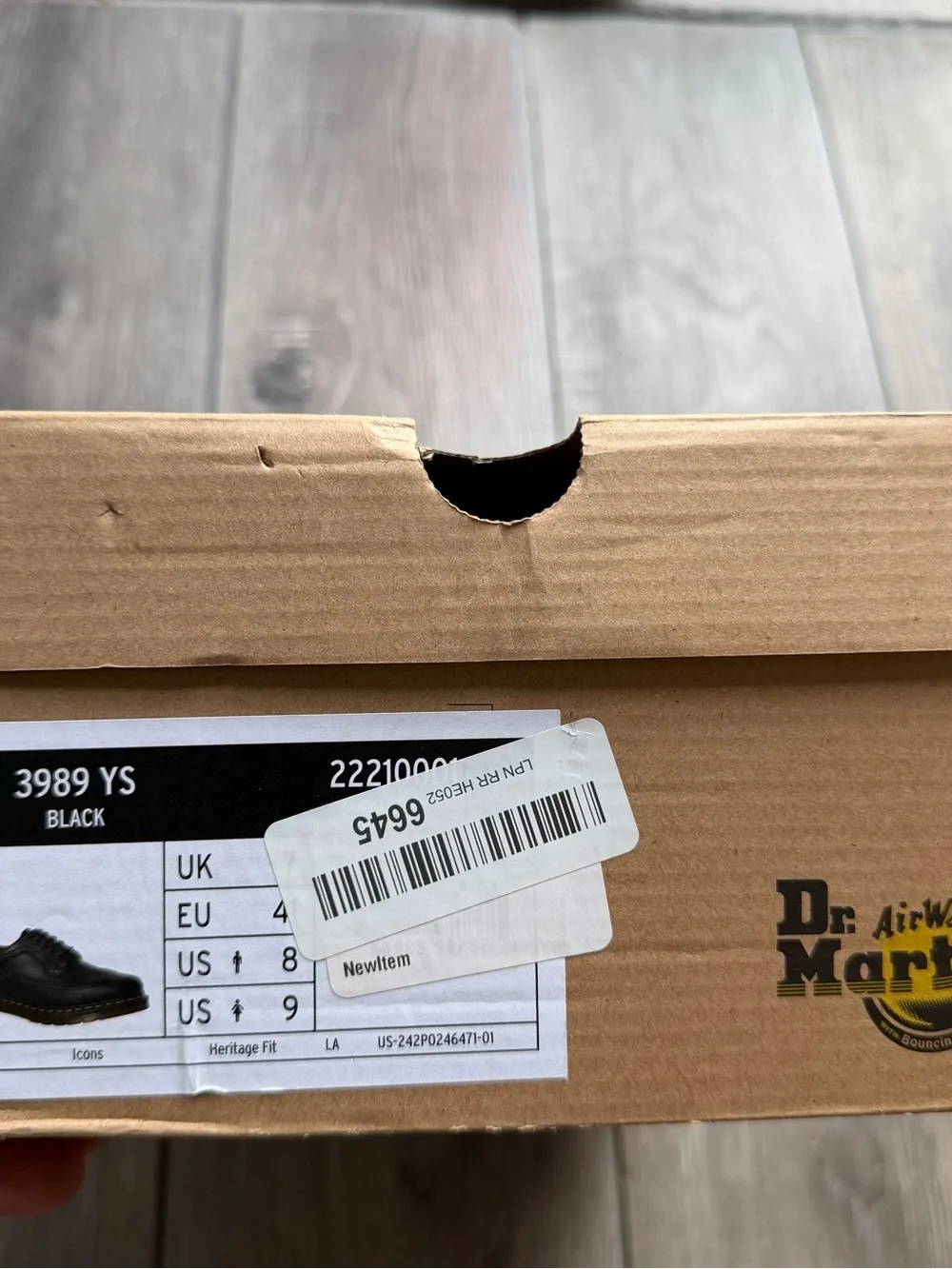 Dr. Martens 3989 YS Black Brogue Oxford Shoes